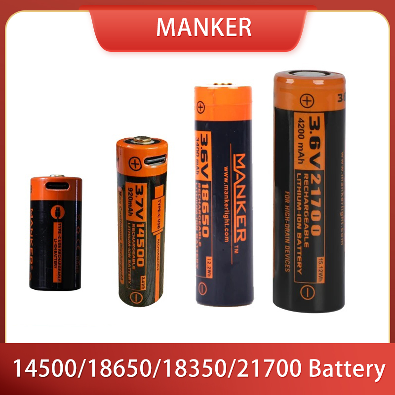 Manker 14500/18650/18350/21700 - Vape Battery 18650 reseña y precio